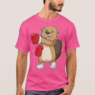 Camiseta Beaver no Boxing com luvas no Boxing