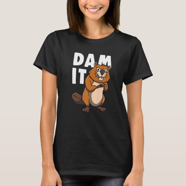 Camiseta Beaver Para Roedores Ventiladores Dam (Frente)