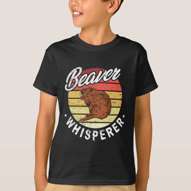 Camiseta Beaver Whisperer Beaver Caçando Lover (Frente)