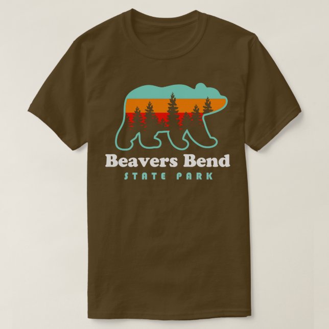 Camiseta Beavers Bend State Park Oklahoma Camping Hiking Be (Frente do Design)