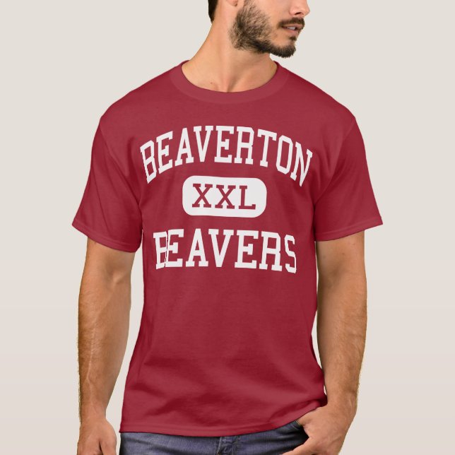 Camiseta Beaverton - castores - alto - Beaverton Michigan (Frente)