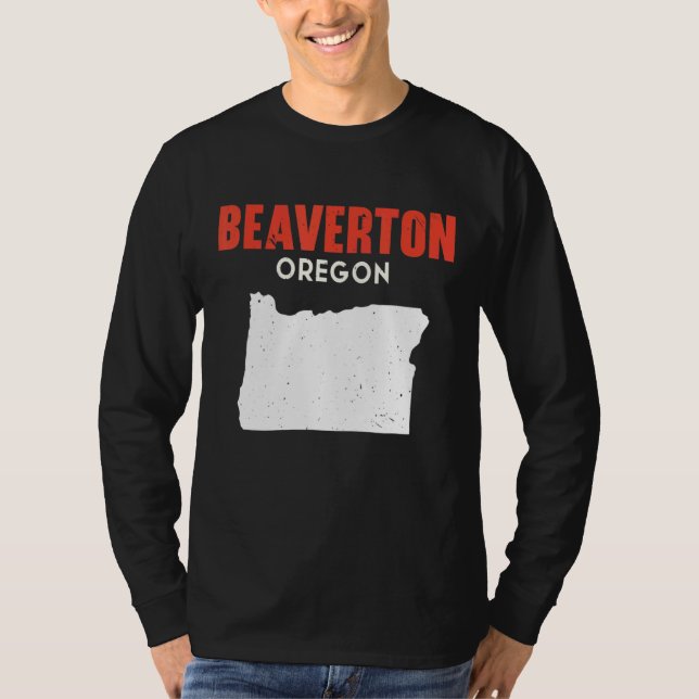 Camiseta Beaverton Oregon Estados Unidos Viagem da América (Frente)