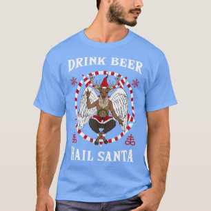 Camiseta Beba a Satã de granizo da cerveja I Baphomet Death