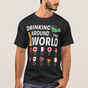 Camiseta Beba Ao Redor Do Bebendo Do Mundo