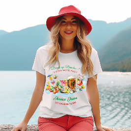Camiseta Beba Até o Fim Festa de Solteira Coquetel de Fruta