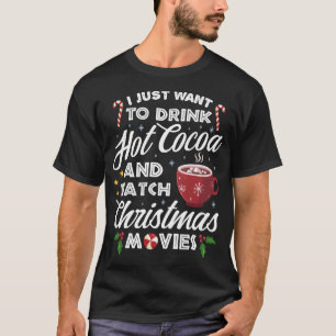 Camiseta Beba Cacau Quente Assista Filmes De Natal Engraçad