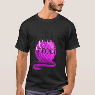 Camiseta Beba chá e crochê ~ Presente engraçado para o croc