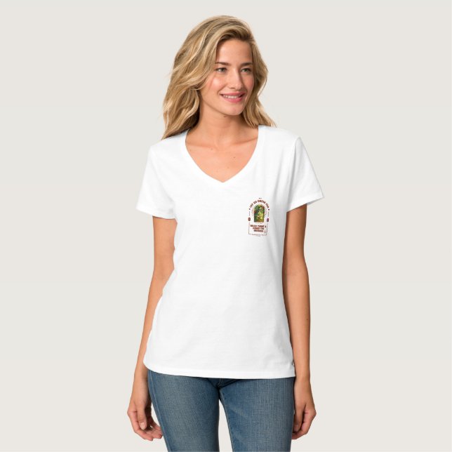 Camiseta Beba Chá, Leia Tarot, Julgue Humanos (Frente Completa)