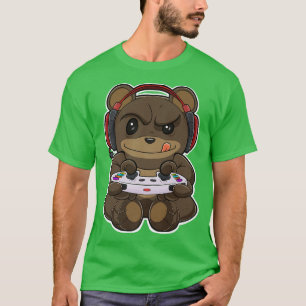 Camiseta Beba com a controladora de jogos I Engraçado Jogos