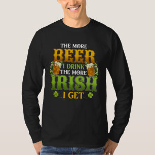 Camiseta Beba e Fique Irlandês no Dia de São Patrício com M
