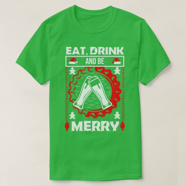 Camiseta Beba e seja Feliz (Frente do Design)