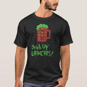 Camiseta Beba Grinches Engraçados Bebado Feriado De Natal S