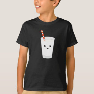 Camiseta Beba leite! Engraçado design Kawaii!