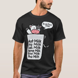 Camiseta Beba Leite Vegetal Aveia Amêndoas Soja Ervilha À B