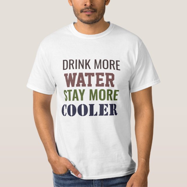 Camiseta Beba mais água e fique mais fresco (Frente)