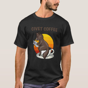 Camiseta Beba Meu Cocô Mulheres Café Gato kopi luwak Amor 3