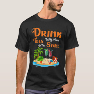 Camiseta Beba Na Minha Mão Dedos No Verão De Sand Beach