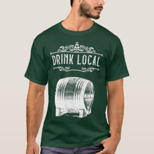 Camiseta Beba o barril de cerveja do Artesanato de cervejar