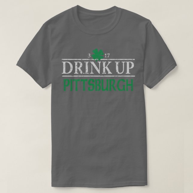 Camiseta Beba o Dia de São Patrício irlandês de Pittsburgh (Frente do Design)