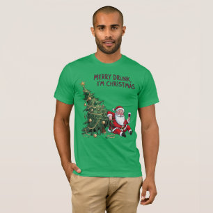 Camiseta Bêbado Alegre, Sou Papai Noel