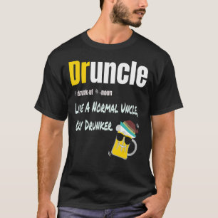Camiseta Bêbado Como Um Tio Normal Apenas Bêbado Engraçado 