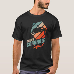 Camiseta Bebado Cornhole Legend Bean Bolsas Tosse Cornhole