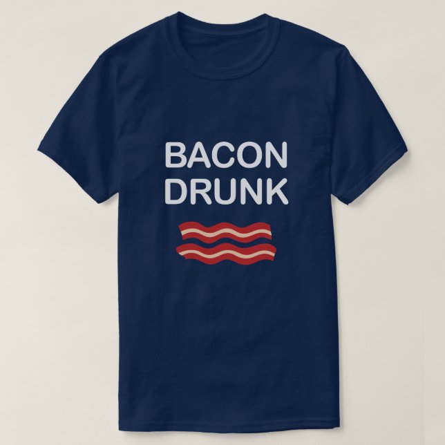 CAMISETA BEBADO DO BACON (Frente do Design)