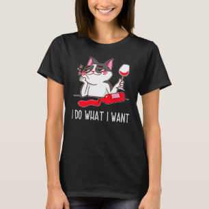 Camiseta Bebado Engraçado, Bebendo de Gato