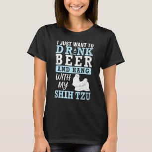 Camiseta Bêbado Eu Só Quero Beber Cerveja & Sair Com Meu Sh