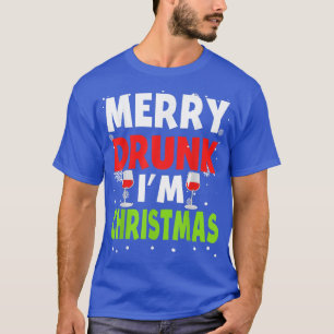 Camiseta Bebado feliz Im Bebendo De Natal Engraçado Qu