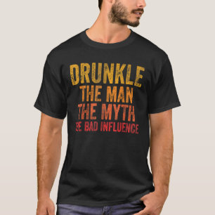 Camiseta Bêbado O Homem O Mito A Má Influência