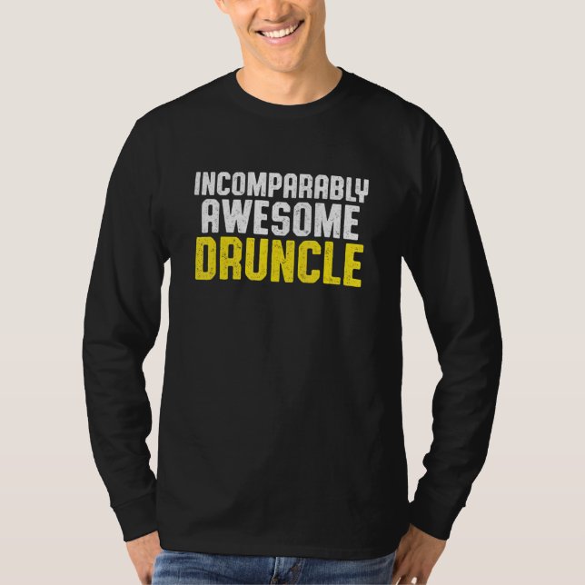 Camiseta Bebado Tio Bebendo Druncle _48 (Frente)