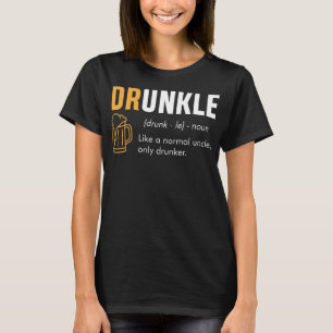 Camiseta Bêbado Tio Engraçado Definição Humor