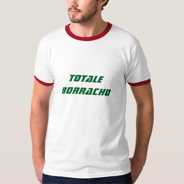 Camiseta bebado total em espanhol (Frente)