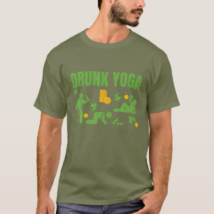 Camiseta Bebado Yoga Happy Rua, Dia dos Patricões, Dragão