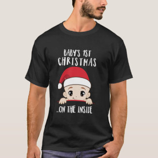 Camiseta Bebê 1rua De Natal Na Mãe Dentro para Ser Natal