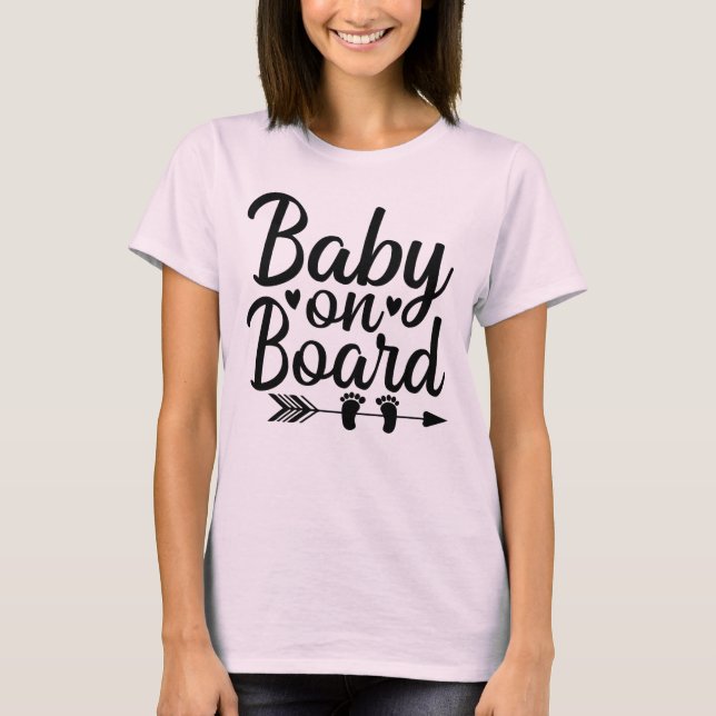 Camiseta Bebê a bordo (Frente)