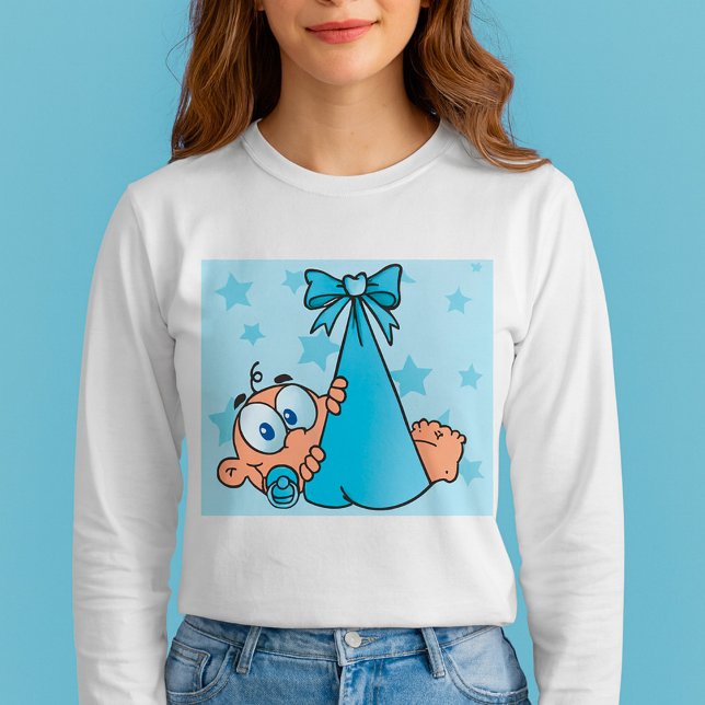 Camiseta Bebê Adorável com Pacificador em Lança (Criador carregado)