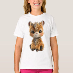 Camiseta Bebê Adorável e Fofinho com Chifres para Crianças