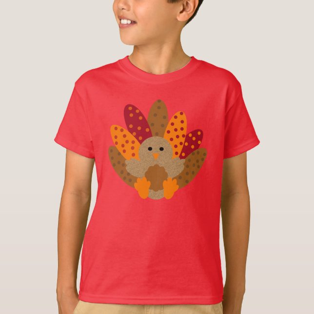 Camiseta Bebê adorável Turquia (Frente)