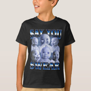 Camiseta Bebê Ai Rindo Engraçado Dizendo que Você Jura Segu