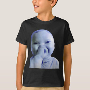 Camiseta Bebê Ai Você Jura Meme Engraçado Bebê Rindo Meme B