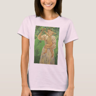 Camiseta Bebê Alcançando uma Maçã de Mary Cassatt