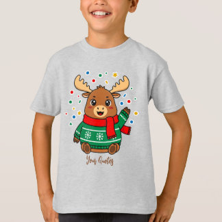 Camiseta Bebê Alce Fofo Olá