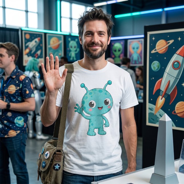Camiseta Bebê Alien Espacial Monstro Fofo (Criador carregado)