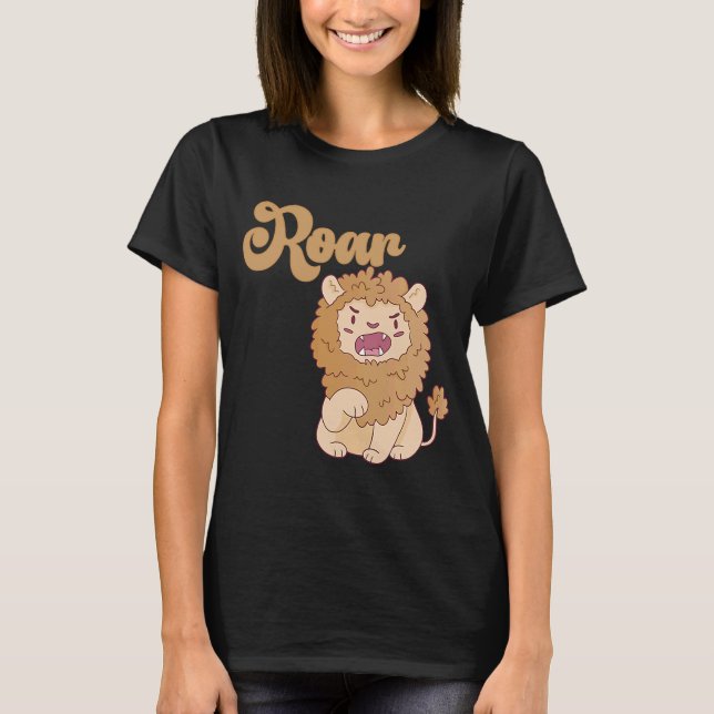Camiseta Bebê Aniversário Um Leão Selvagem Animais Celebraç (Frente)