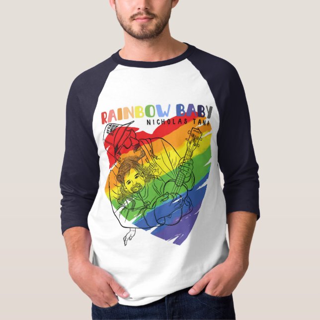 Camiseta Bebê Arco-íris (Frente)