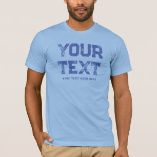 Camiseta Bebê Azul Tendência Texto em Dificuldade Mens Mode
