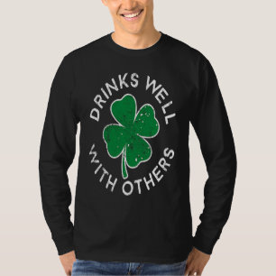 Camiseta Bebe Bem Com Outros Lucky C St Patrick's Day