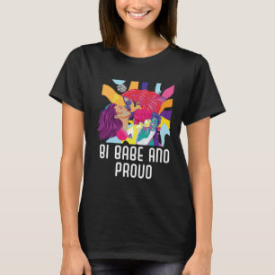Camiseta Bebê Bi e Orgulhoso Orgulho do Arco-Íris Bissexual